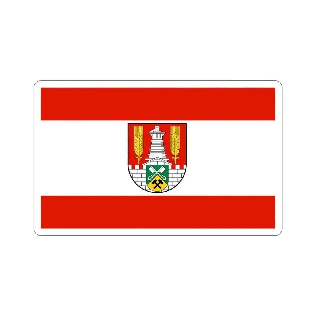 Flag of Salzgitter Germany STICKER Vinyl Die-Cut Decal - The Sticker Space