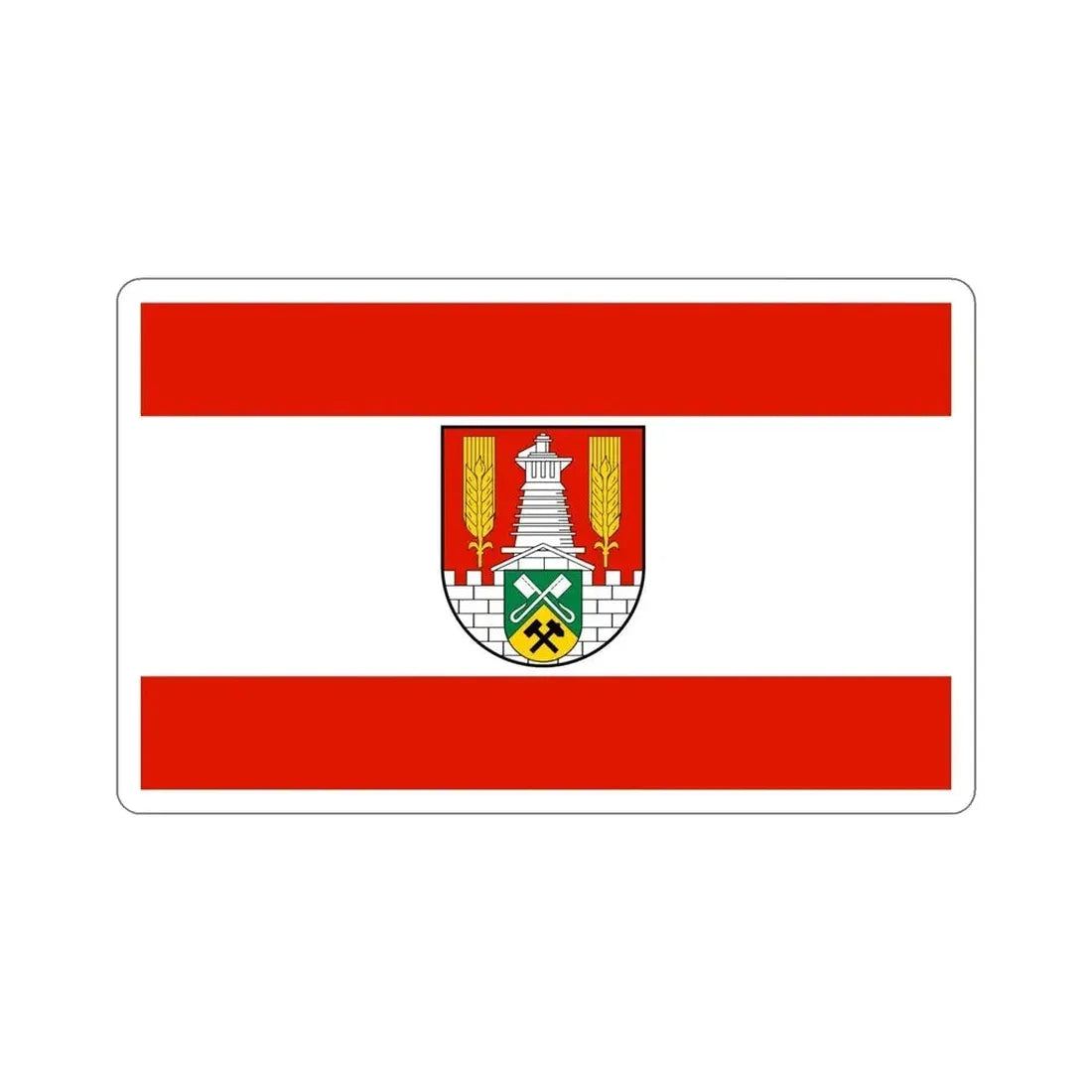 Flag of Salzgitter Germany STICKER Vinyl Die-Cut Decal - The Sticker Space