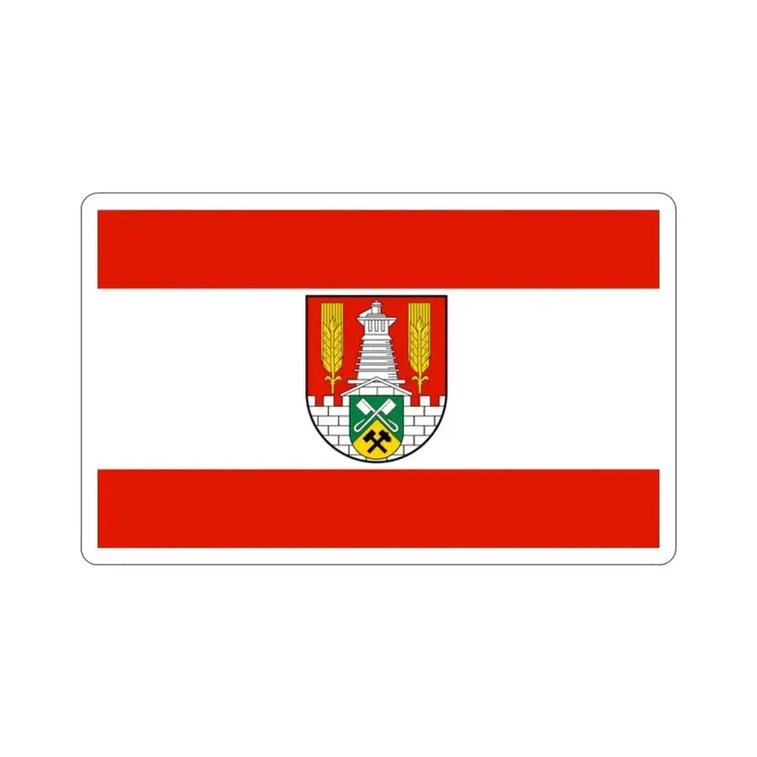 Flag of Salzgitter Germany STICKER Vinyl Die-Cut Decal - The Sticker Space