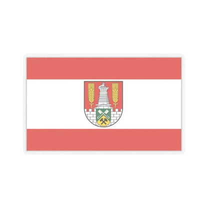 Flag of Salzgitter Germany - STICKER Vinyl Kiss-Cut Decal 2 Inch Transparent - The Sticker Space