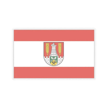 Flag of Salzgitter Germany - STICKER Vinyl Kiss-Cut Decal 3 Inch Transparent - The Sticker Space