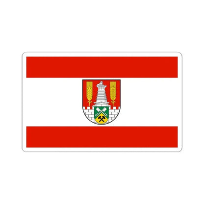 Flag of Salzgitter Germany - STICKER Vinyl Kiss-Cut Decal 4 Inch White - The Sticker Space