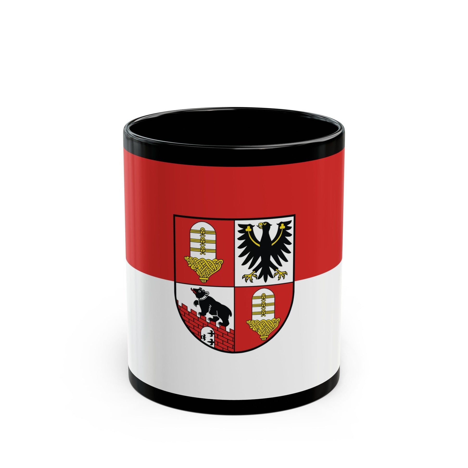 Flag of Salzlandkreis Germany - Black Coffee Mug-11oz-The Sticker Space