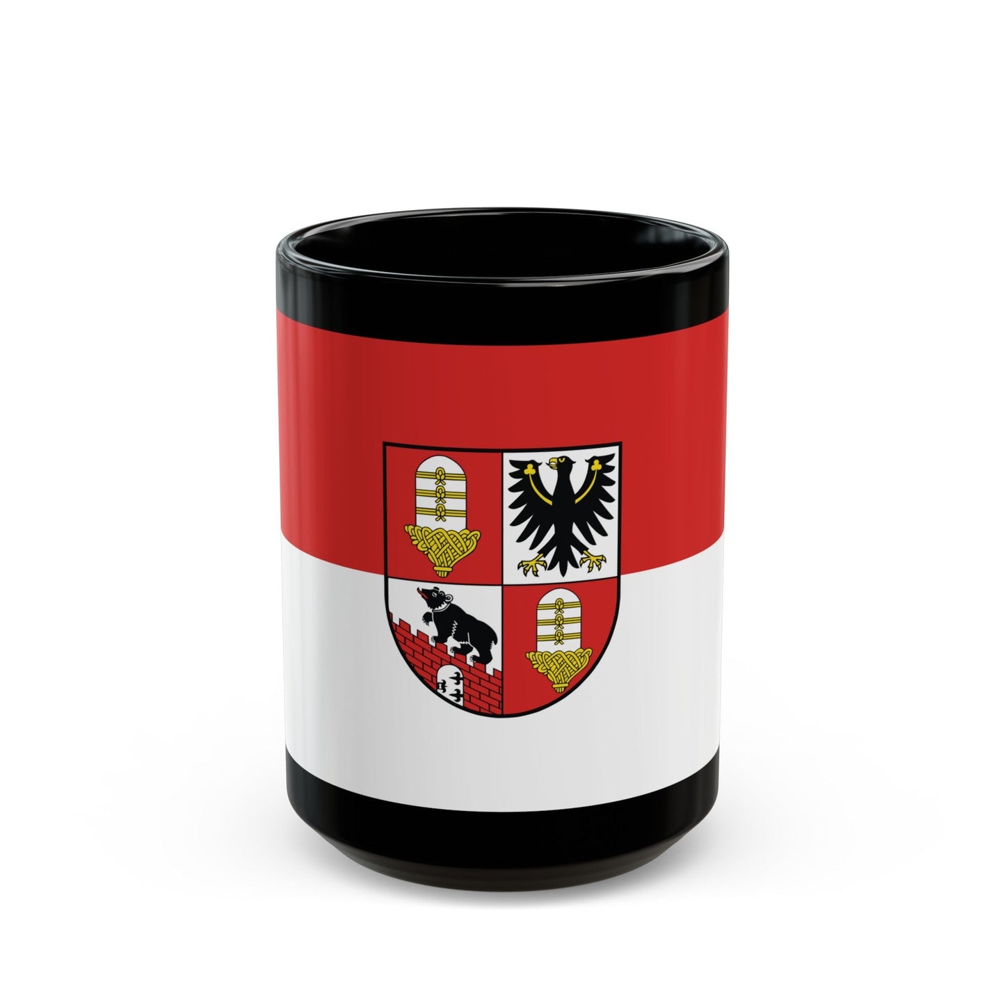 Flag of Salzlandkreis Germany - Black Coffee Mug-15oz-The Sticker Space