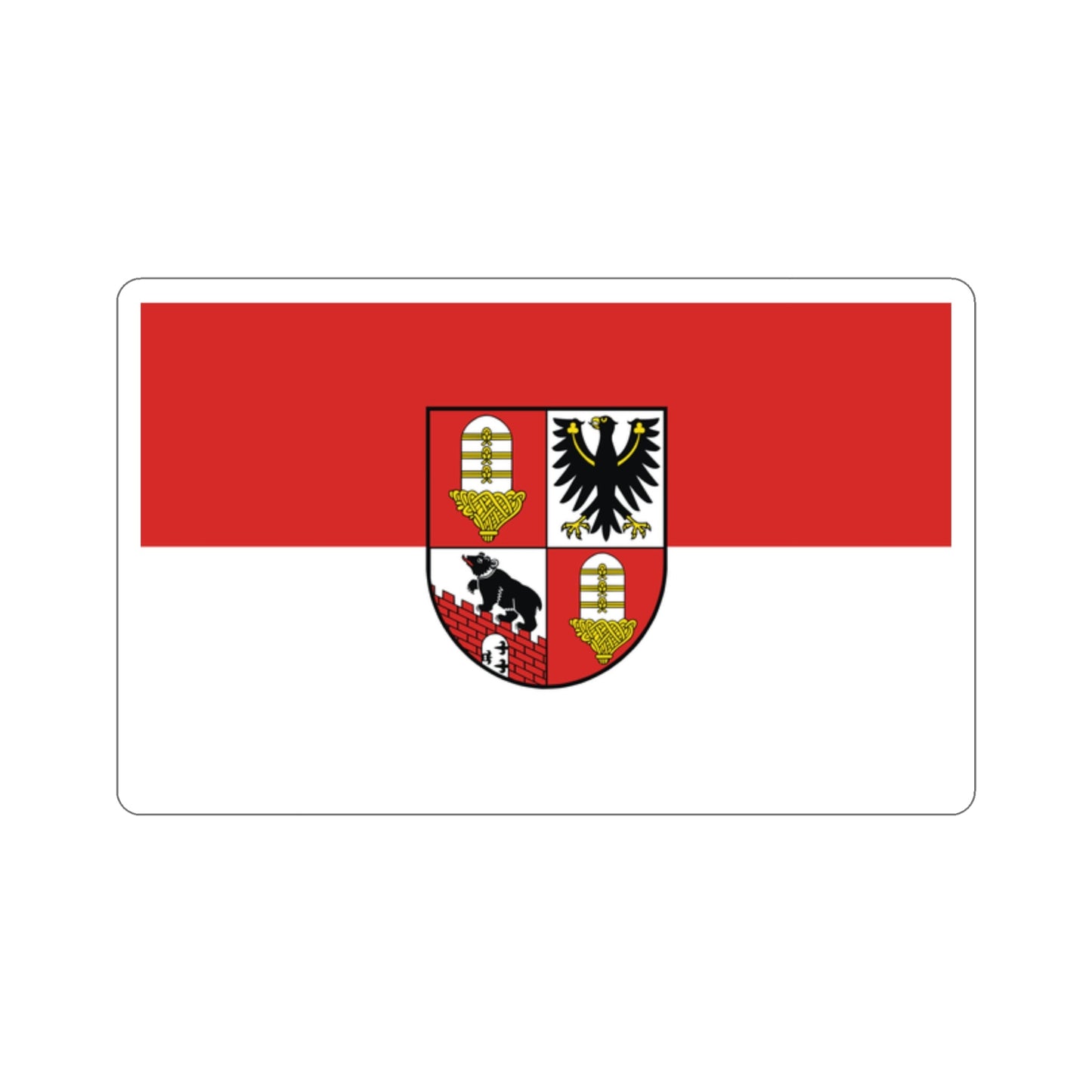 Flag of Salzlandkreis Germany STICKER Vinyl Die-Cut Decal-2 Inch-The Sticker Space