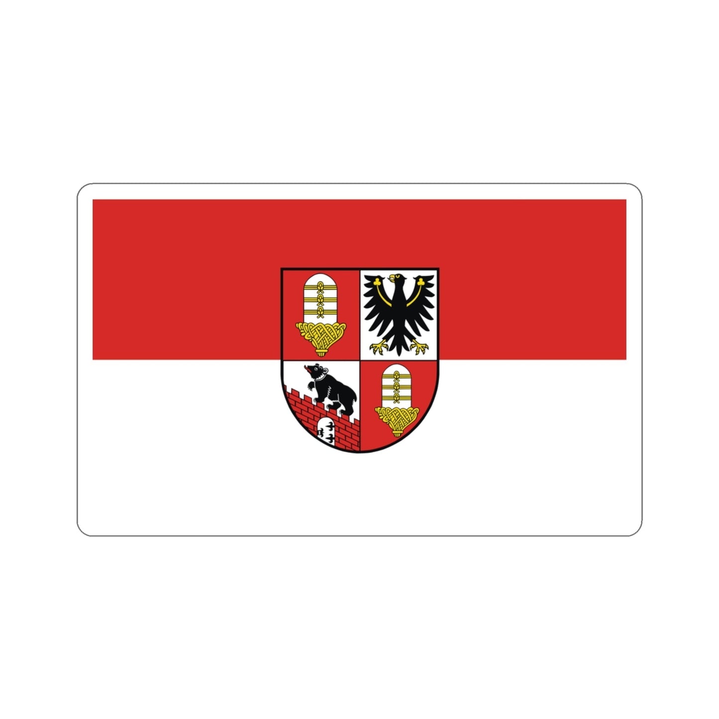 Flag of Salzlandkreis Germany STICKER Vinyl Die-Cut Decal-3 Inch-The Sticker Space