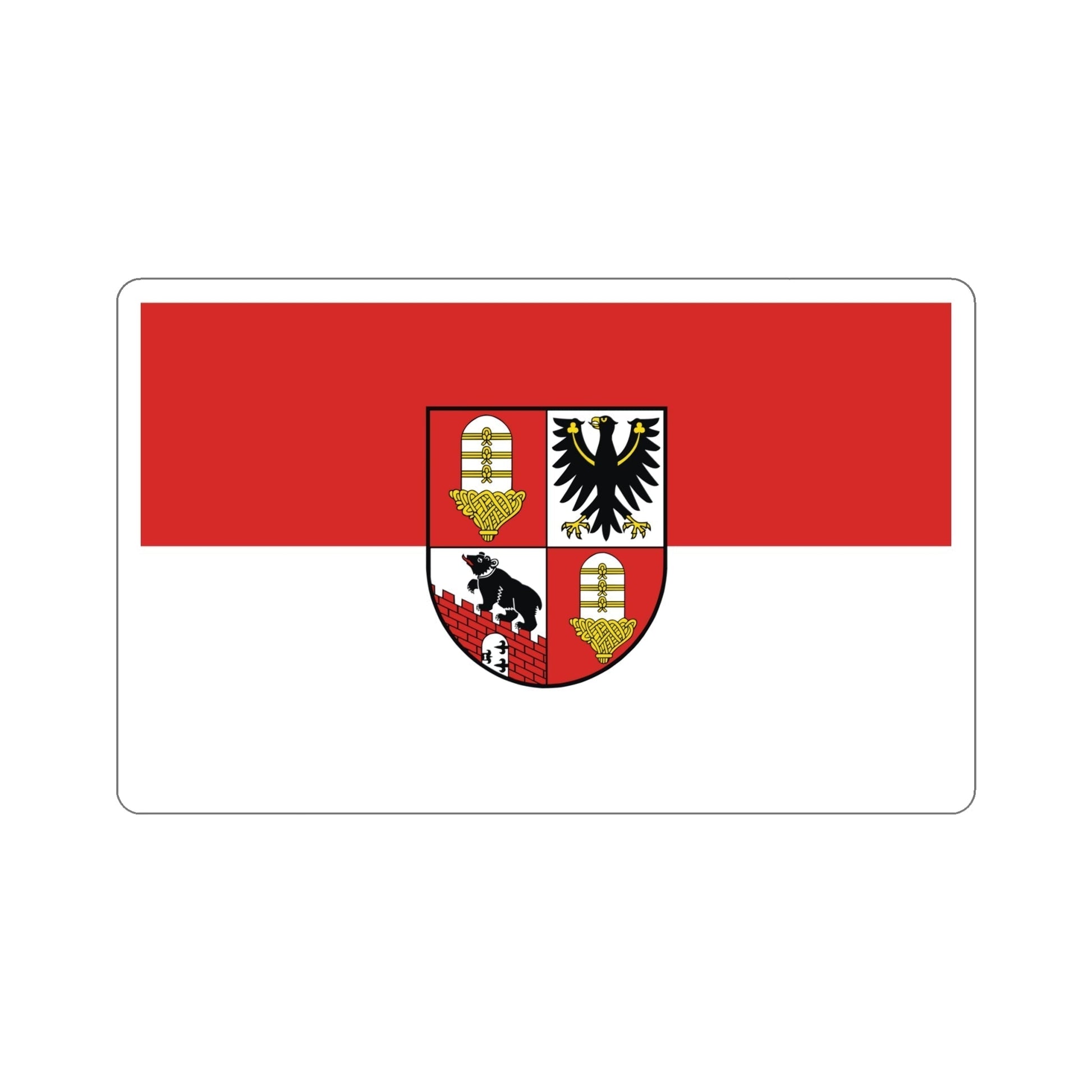 Flag of Salzlandkreis Germany STICKER Vinyl Die-Cut Decal-6 Inch-The Sticker Space