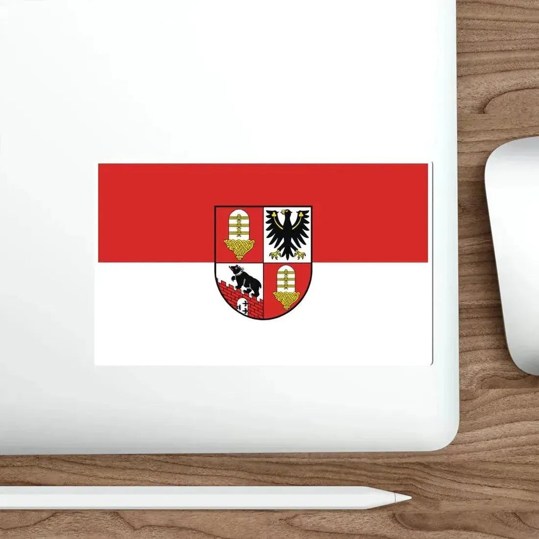 Flag of Salzlandkreis Germany STICKER Vinyl Die-Cut Decal - The Sticker Space