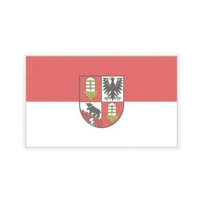 Flag of Salzlandkreis Germany - STICKER Vinyl Kiss-Cut Decal 2 Inch Transparent - The Sticker Space