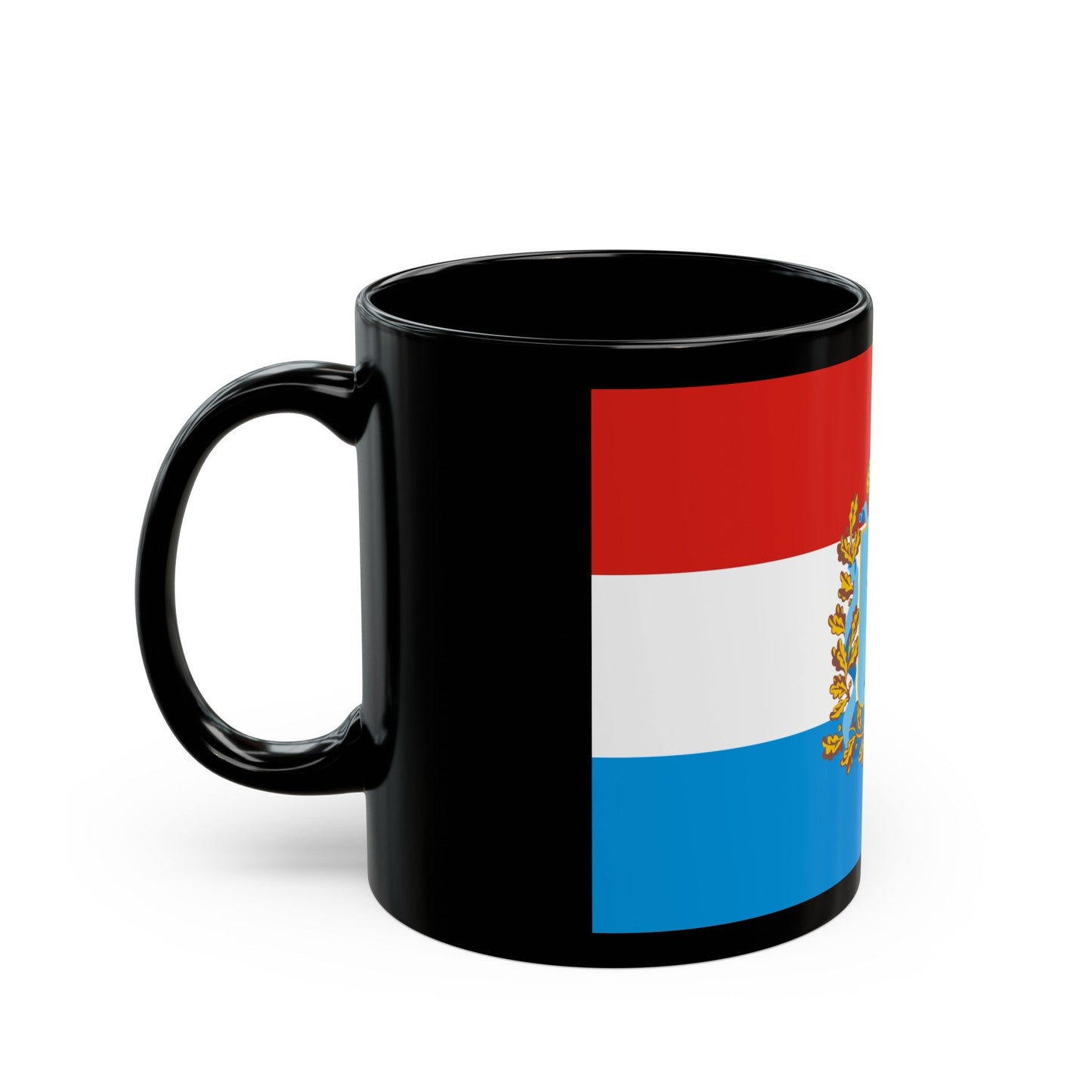 Flag of Samara Oblast Russia - Black Coffee Mug-The Sticker Space