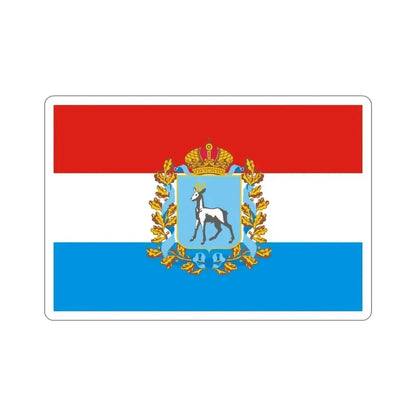 Flag of Samara Oblast Russia STICKER Vinyl Die-Cut Decal 4 Inch - The Sticker Space