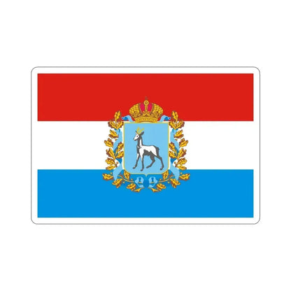 Flag of Samara Oblast Russia STICKER Vinyl Die-Cut Decal 6 Inch - The Sticker Space