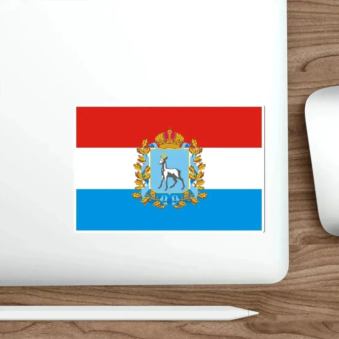 Flag of Samara Oblast Russia STICKER Vinyl Die-Cut Decal - The Sticker Space