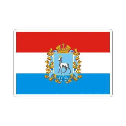 Flag of Samara Oblast Russia - STICKER Vinyl Kiss-Cut Decal 3 Inch White - The Sticker Space