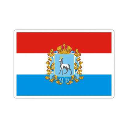 Flag of Samara Oblast Russia - STICKER Vinyl Kiss-Cut Decal 6 Inch White - The Sticker Space