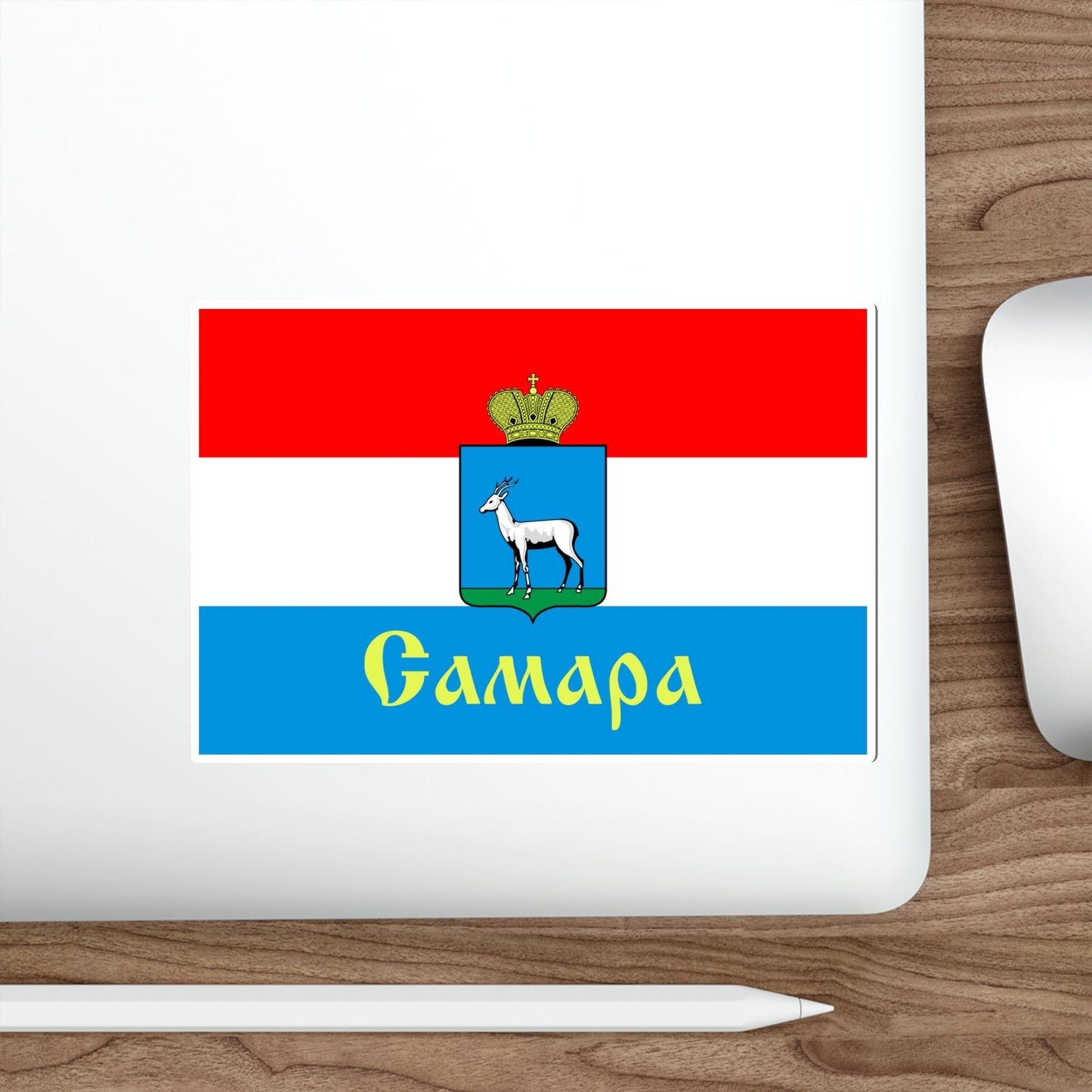 Flag of Samara Russia STICKER Vinyl Die-Cut Decal-The Sticker Space