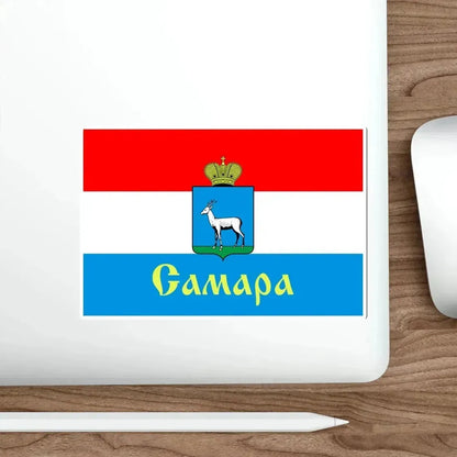 Flag of Samara Russia STICKER Vinyl Die-Cut Decal - The Sticker Space