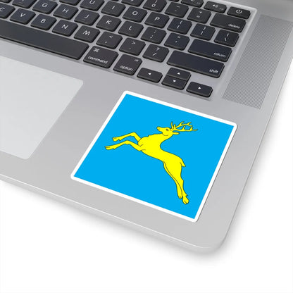 Flag of Sambir (Ukraine) STICKER Vinyl Kiss-Cut Decal - The Sticker Space