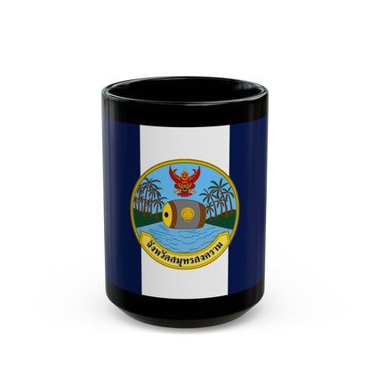 Flag of Samut Songkhram Province Thailand - Black Coffee Mug-15oz-The Sticker Space