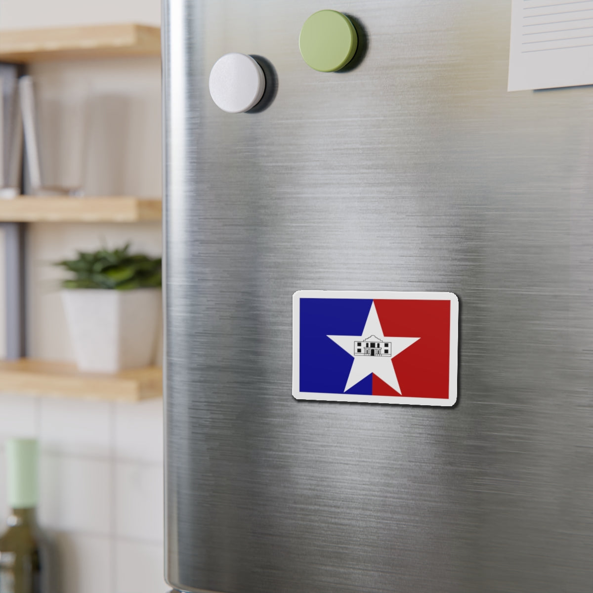 Flag of San Antonio Texas - Die-Cut Magnet-The Sticker Space