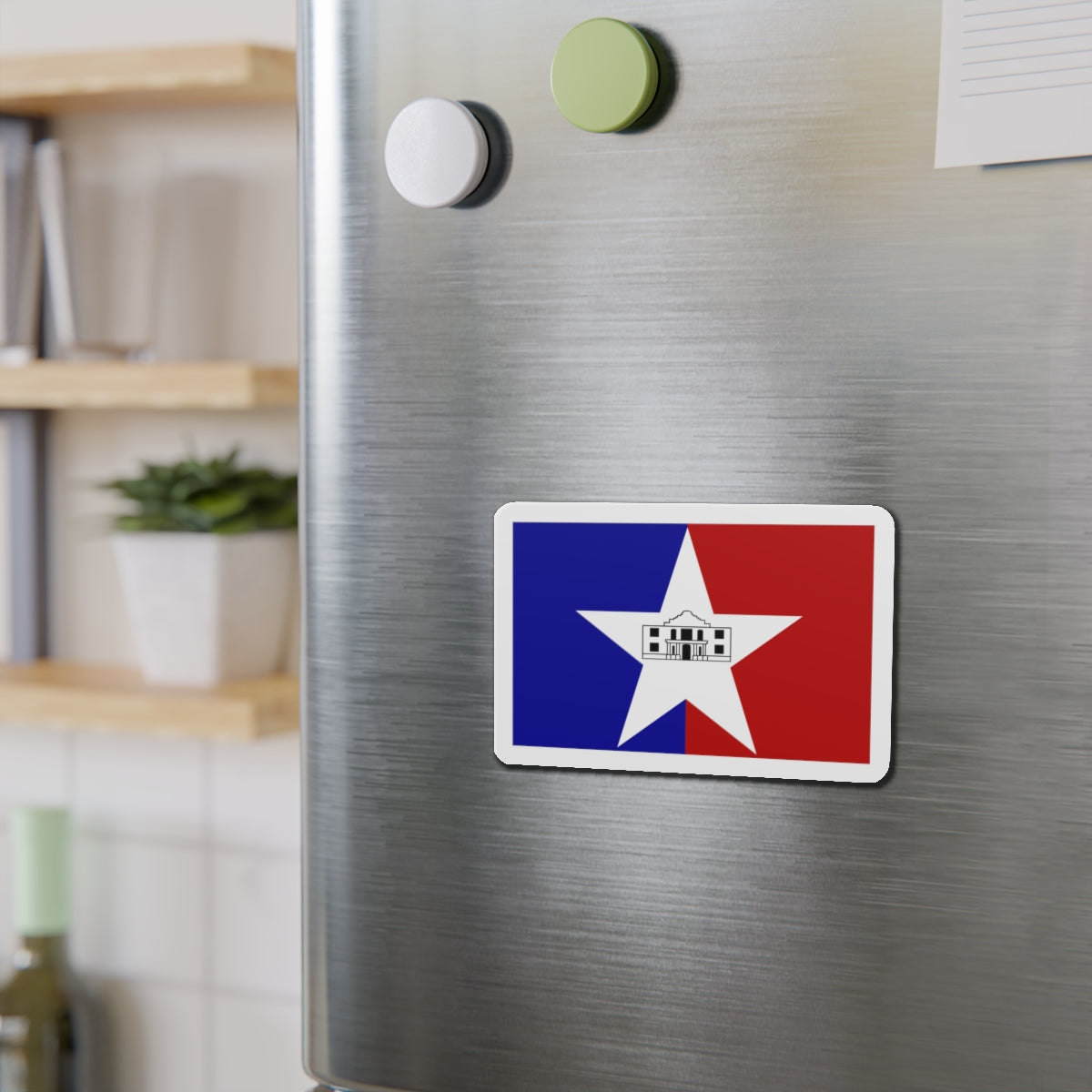 Flag of San Antonio Texas - Die-Cut Magnet-The Sticker Space