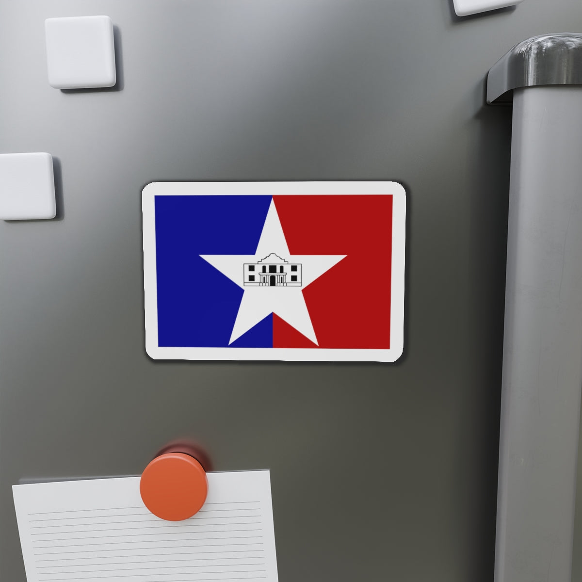 Flag of San Antonio Texas - Die-Cut Magnet-The Sticker Space