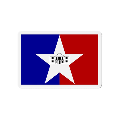 Flag of San Antonio Texas - Die-Cut Magnet-4" x 4"-The Sticker Space