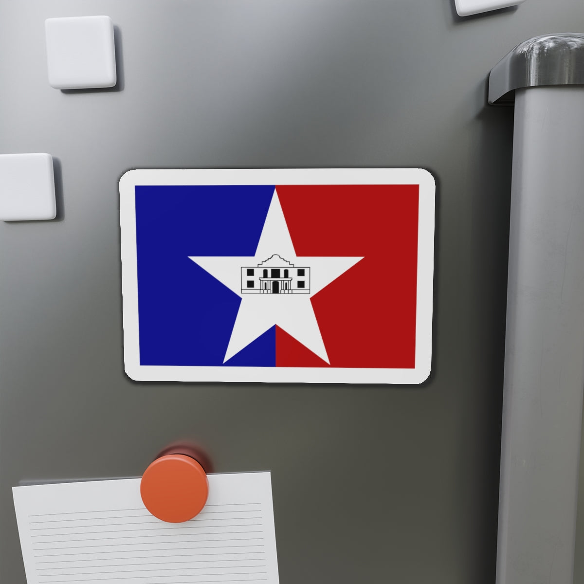 Flag of San Antonio Texas - Die-Cut Magnet-The Sticker Space