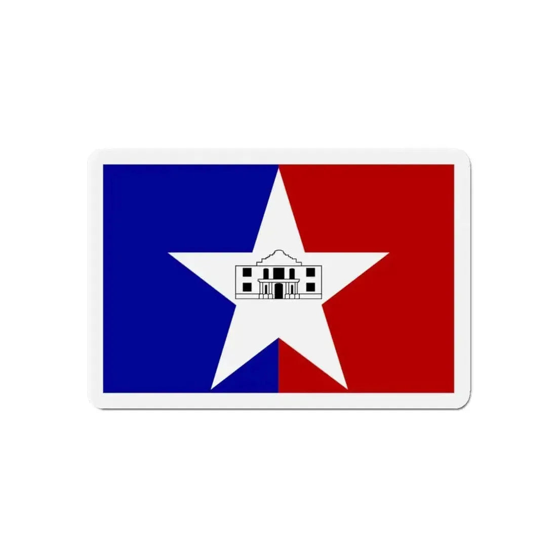 Flag of San Antonio Texas - Refrigerator Magnet - The Sticker Space