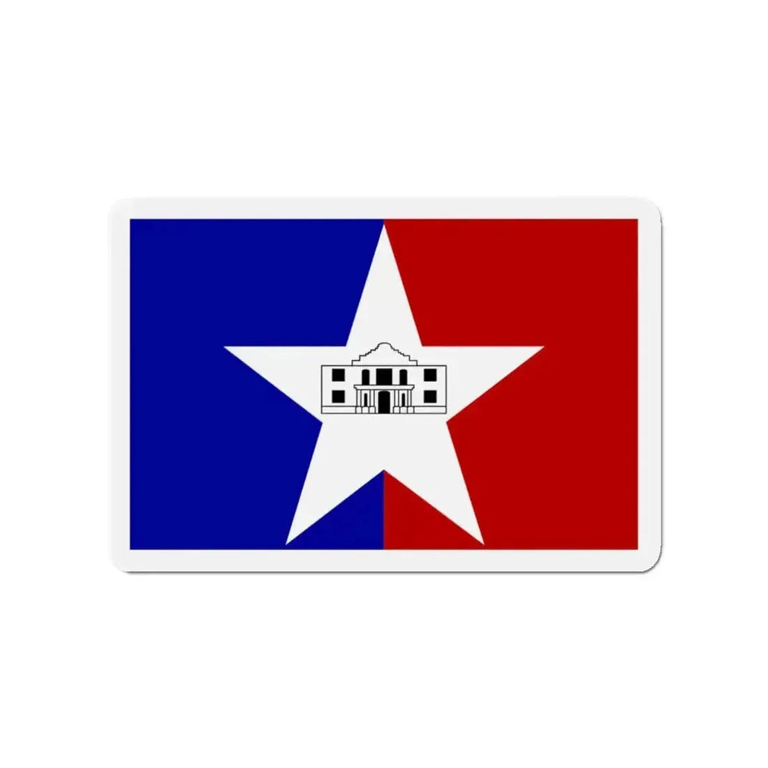 Flag of San Antonio Texas - Refrigerator Magnet - The Sticker Space