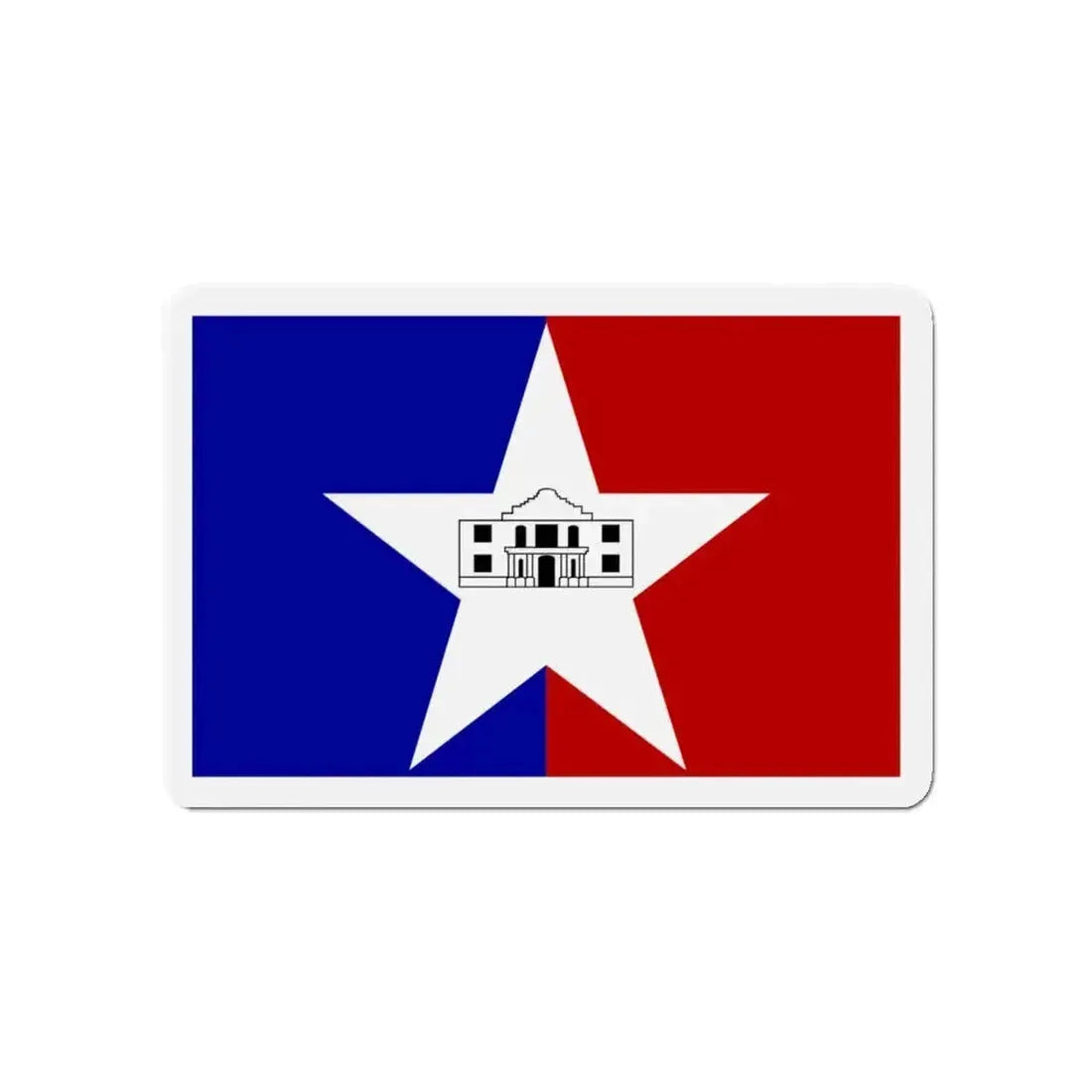 Flag of San Antonio Texas - Refrigerator Magnet - The Sticker Space