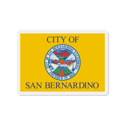 Flag of San Bernardino California - Die-Cut Magnet-2" x 2"-The Sticker Space