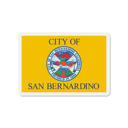 Flag of San Bernardino California - Die-Cut Magnet-3" x 3"-The Sticker Space