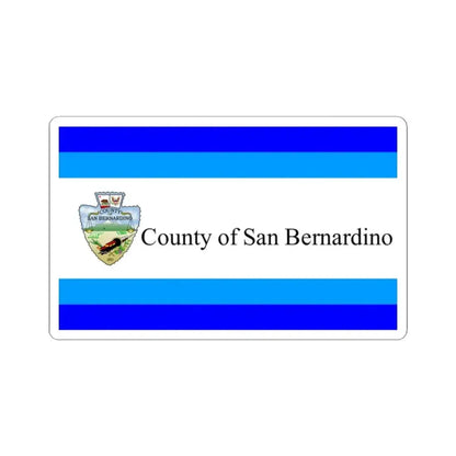 Flag of San Bernardino County California 1984-2024 (United States) STICKER Vinyl Kiss-Cut Decal 2 Inch White - The Sticker Space
