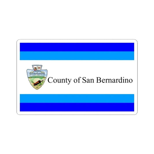 Flag of San Bernardino County California 1984-2024 (United States) STICKER Vinyl Kiss-Cut Decal 2 Inch White - The Sticker Space
