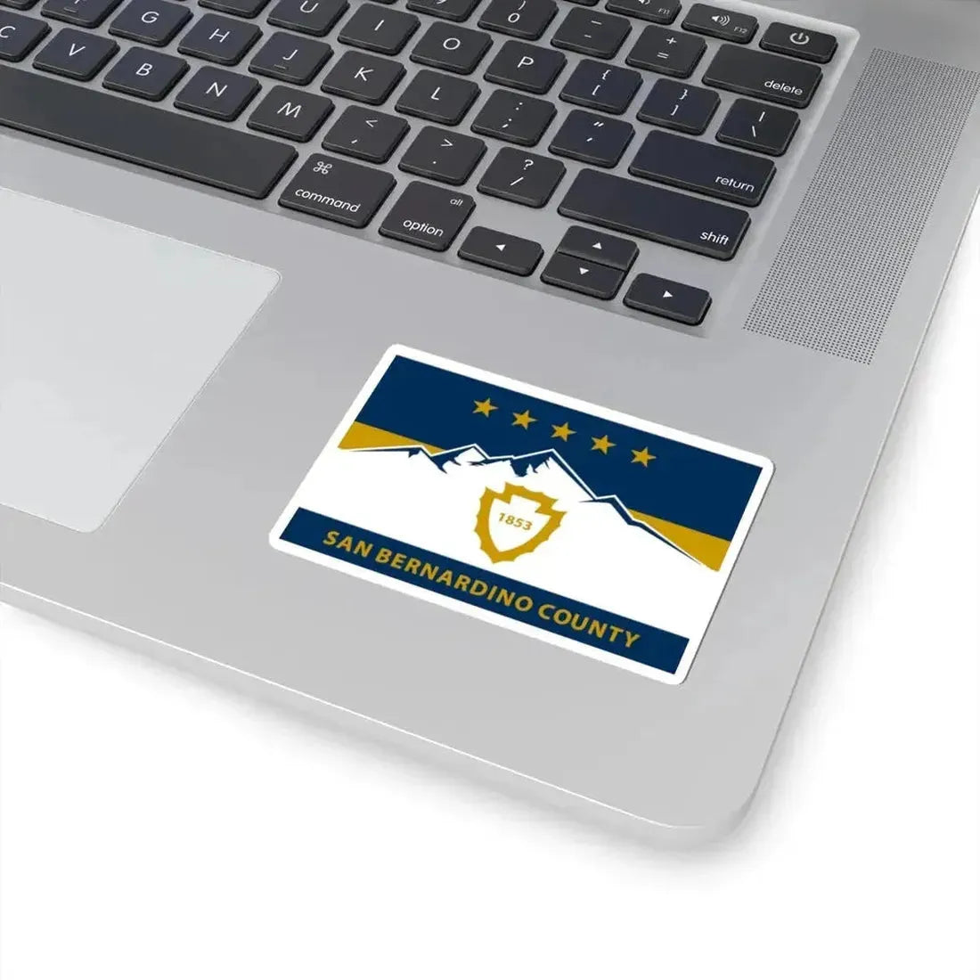 Flag of San Bernardino County California 2024present (United States) STICKER Vinyl Kiss-Cut Decal - The Sticker Space