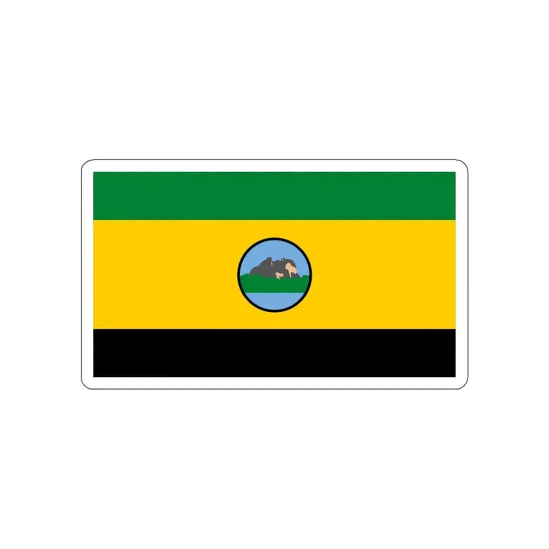 Flag of San Carlos de Río Negro Venezuela STICKER Vinyl Die-Cut Decal 3 Inch - The Sticker Space