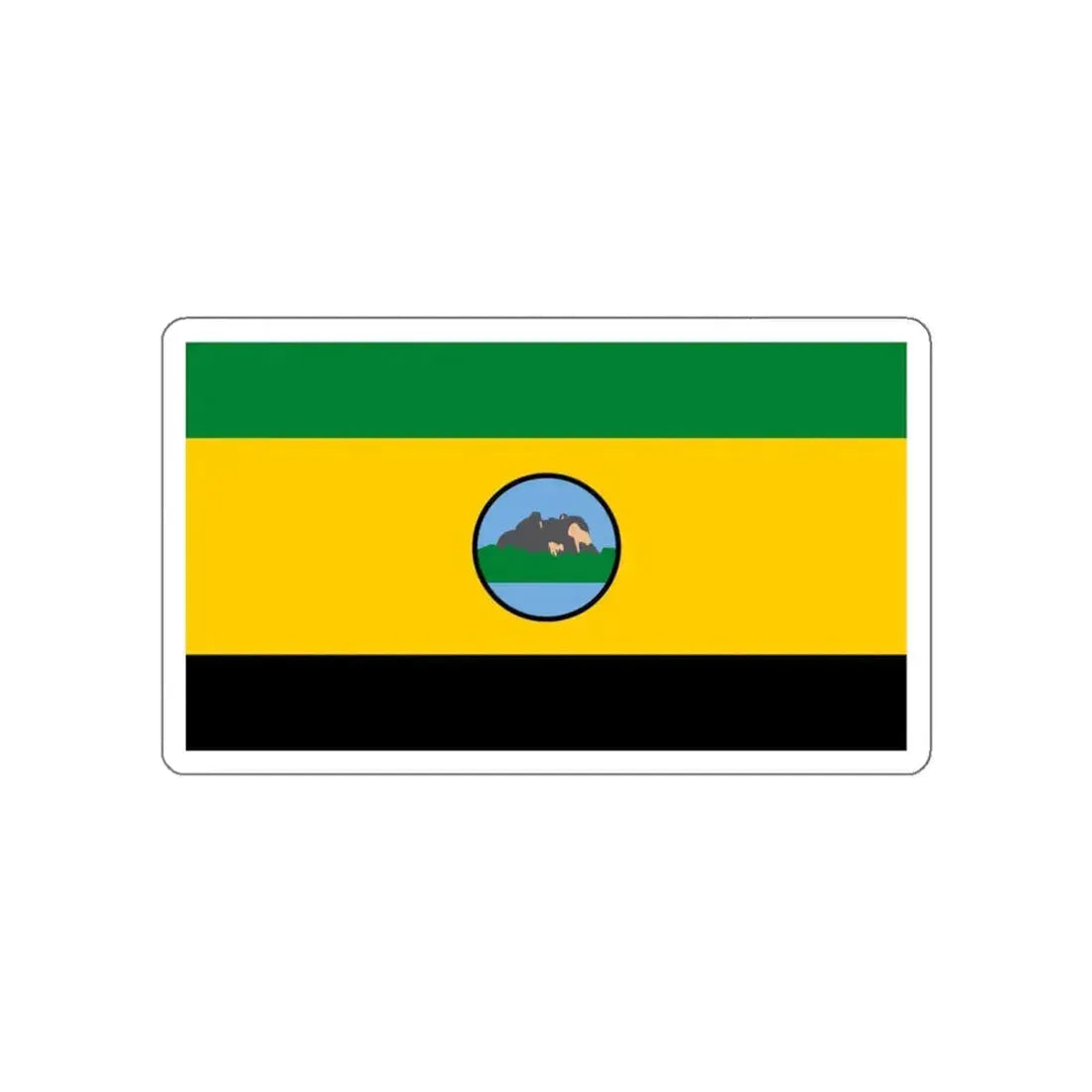 Flag of San Carlos de Río Negro Venezuela STICKER Vinyl Die-Cut Decal 4 Inch - The Sticker Space