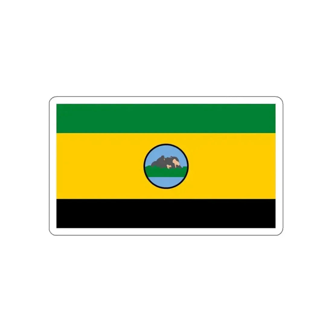 Flag of San Carlos de Río Negro Venezuela STICKER Vinyl Die-Cut Decal - The Sticker Space