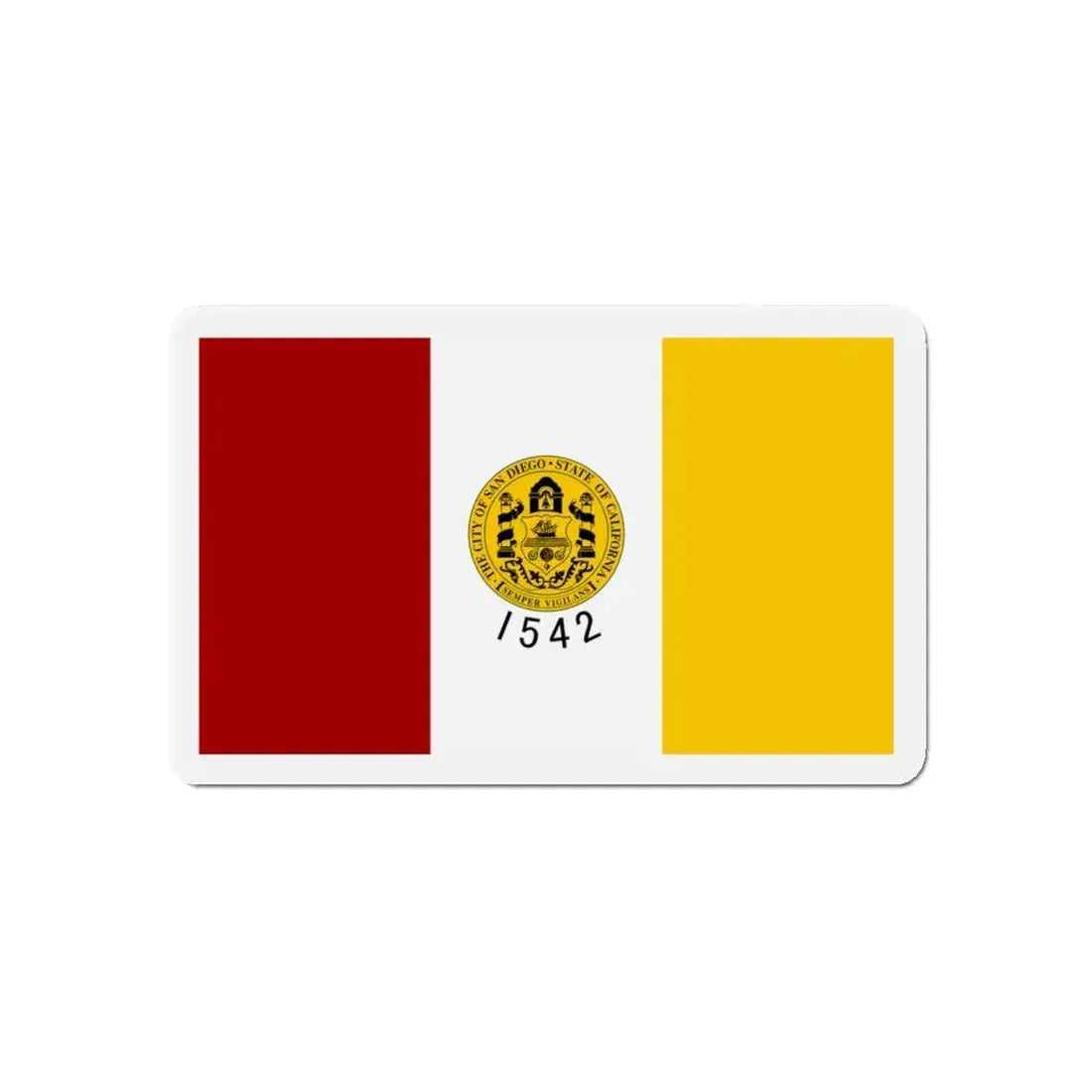Flag of San Diego California - Refrigerator Magnet 5 Inch - The Sticker Space