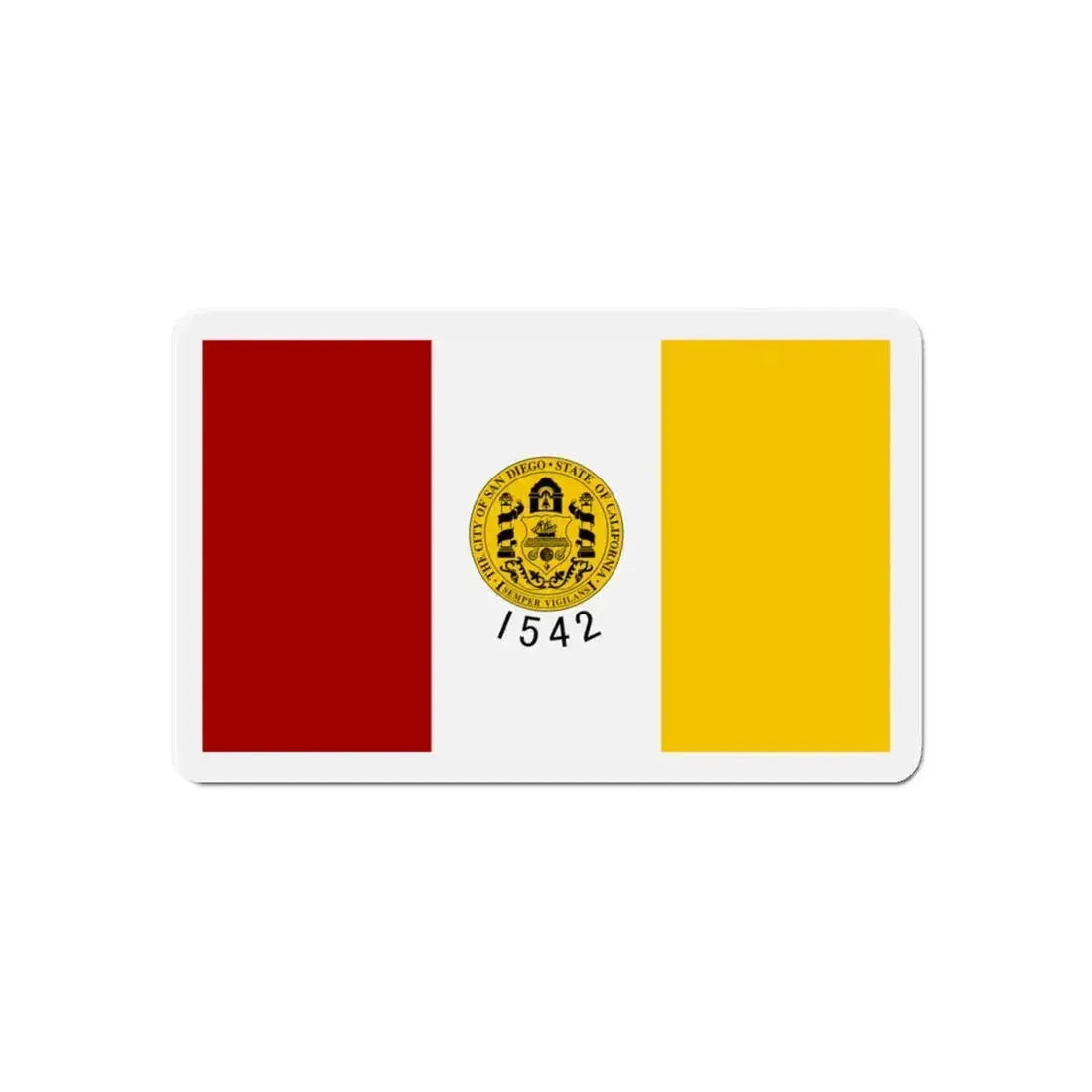 Flag of San Diego California - Refrigerator Magnet 6 Inch - The Sticker Space