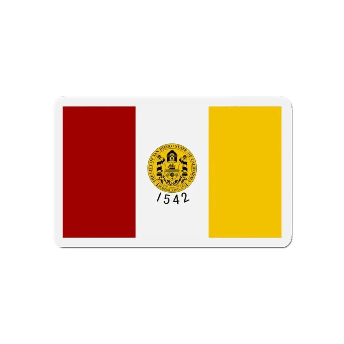 Flag of San Diego California - Refrigerator Magnet - The Sticker Space