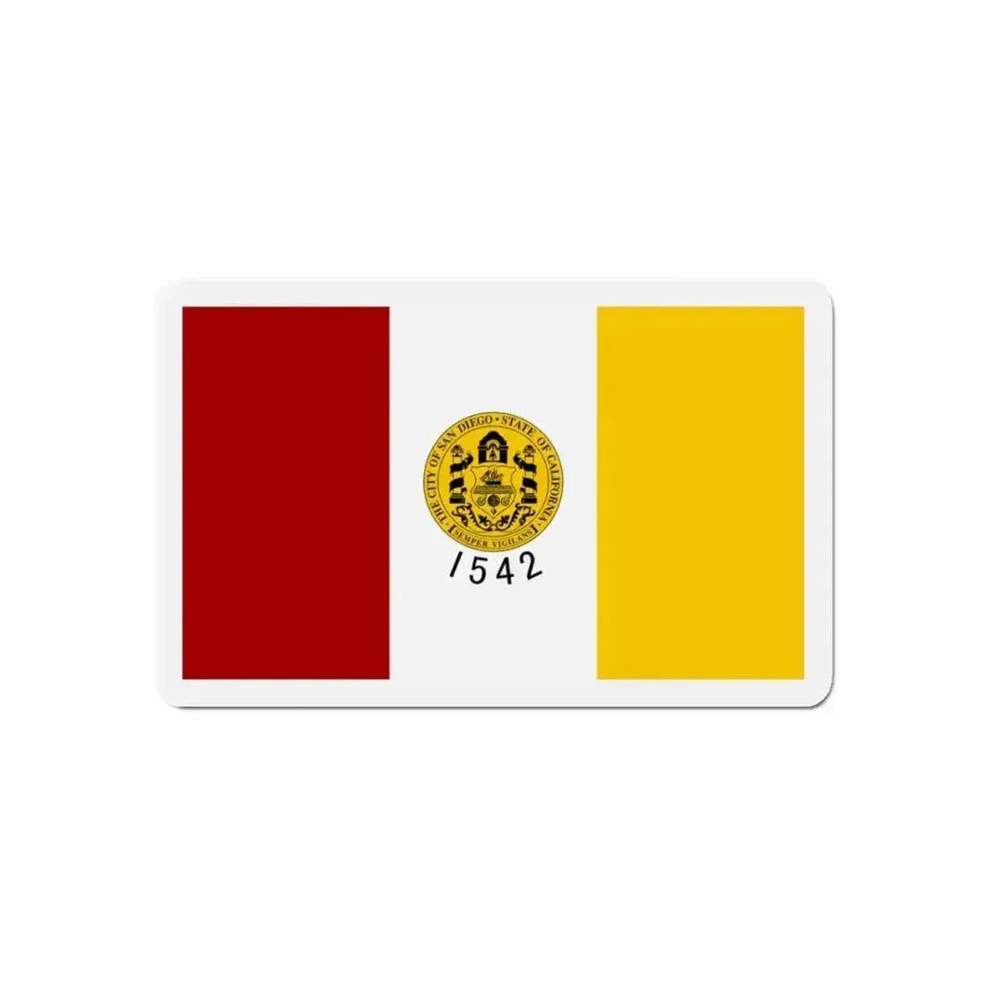 Flag of San Diego California - Refrigerator Magnet - The Sticker Space