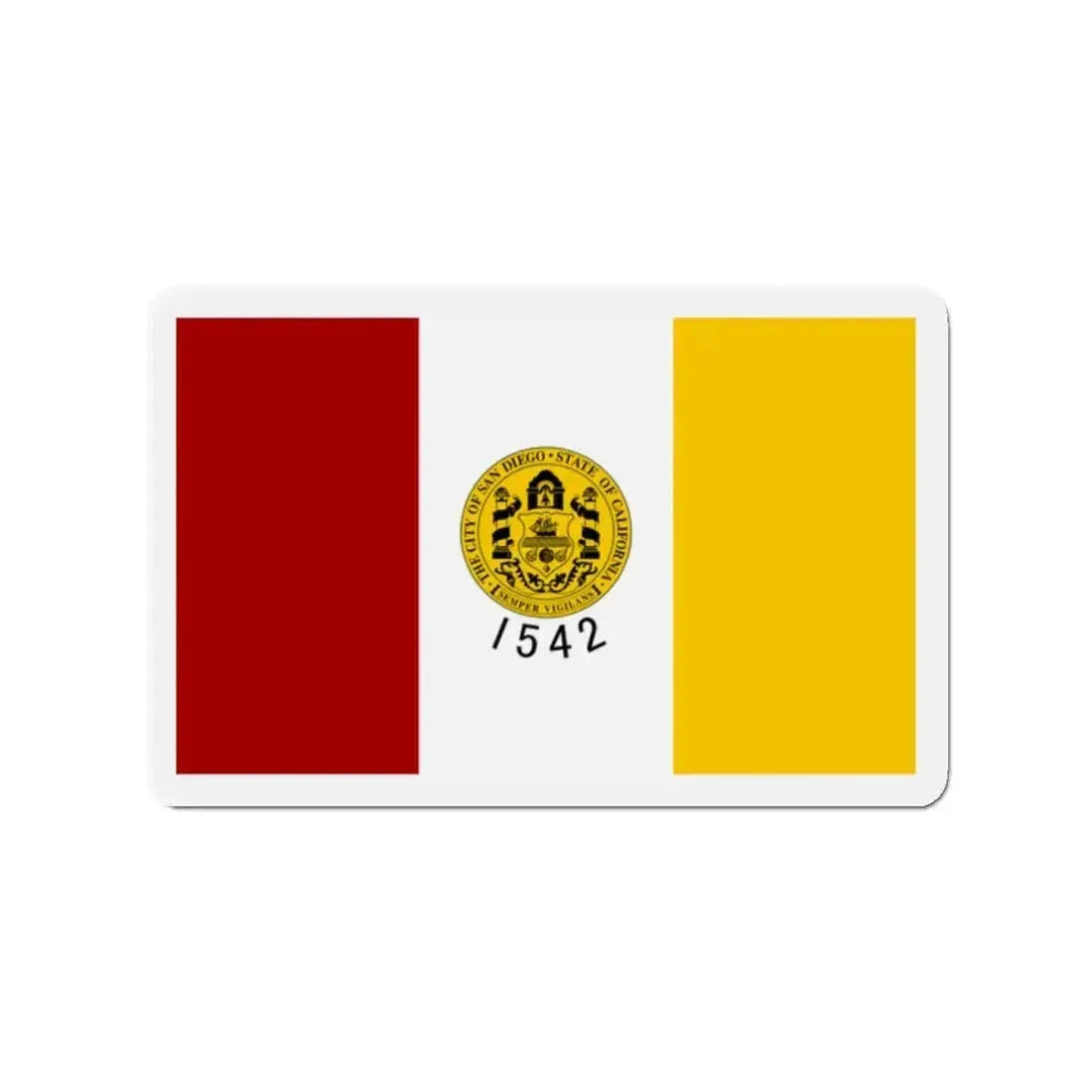 Flag of San Diego California - Refrigerator Magnet - The Sticker Space