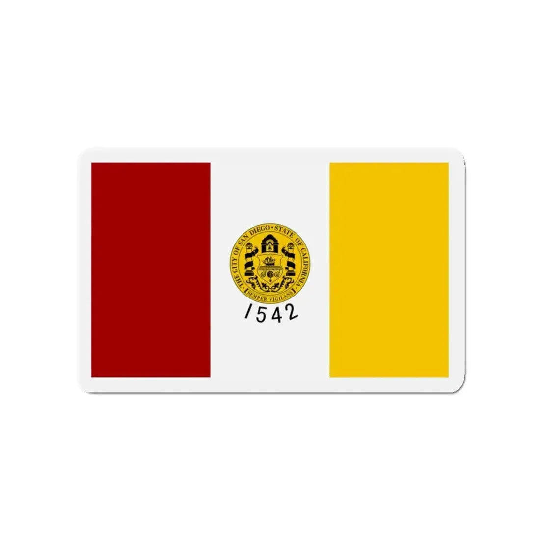 Flag of San Diego California - Refrigerator Magnet - The Sticker Space