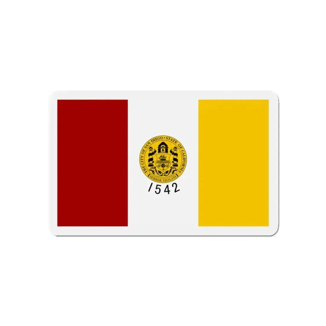 Flag of San Diego California - Refrigerator Magnet - The Sticker Space