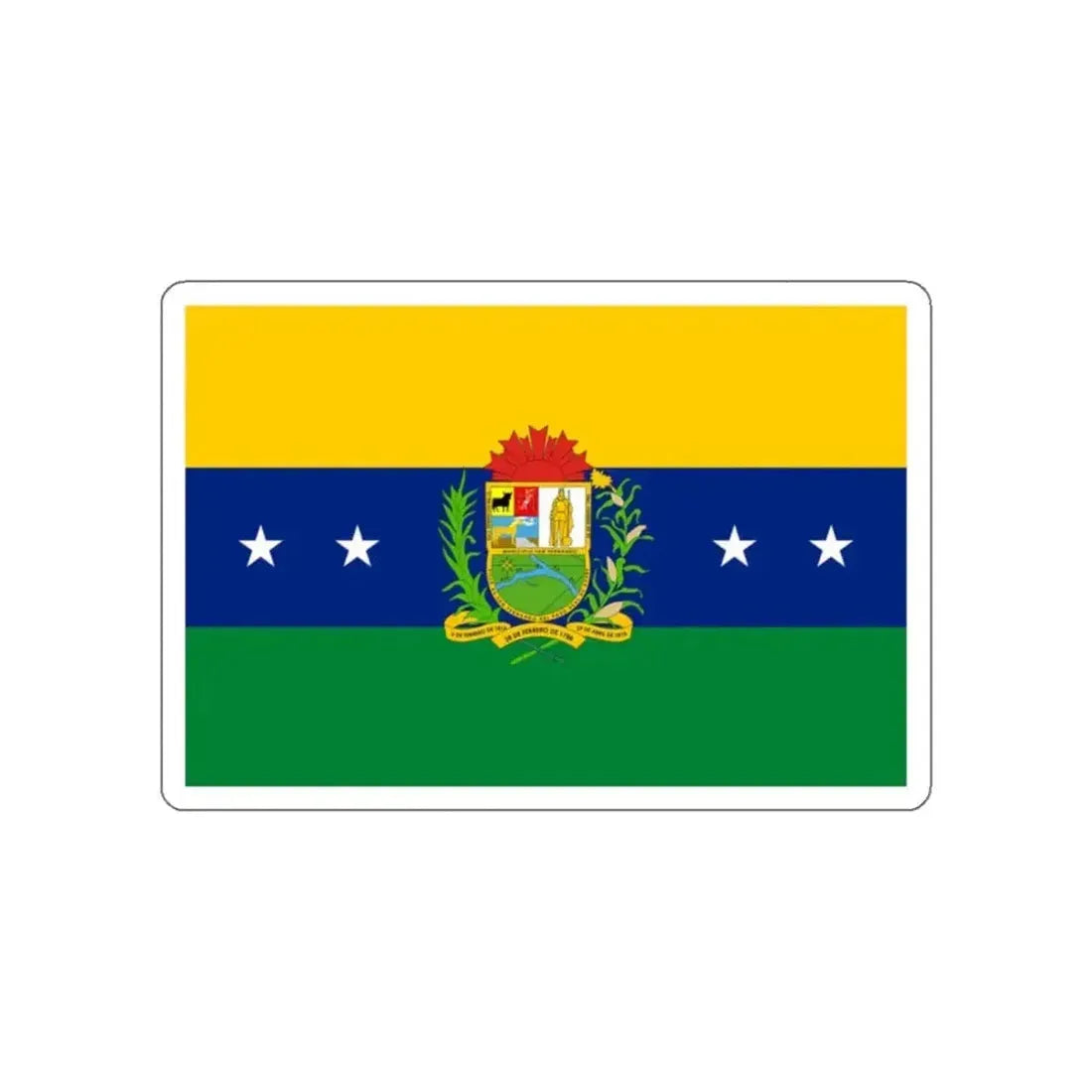 Flag of San Fernando de Apure Venezuela STICKER Vinyl Die-Cut Decal - The Sticker Space