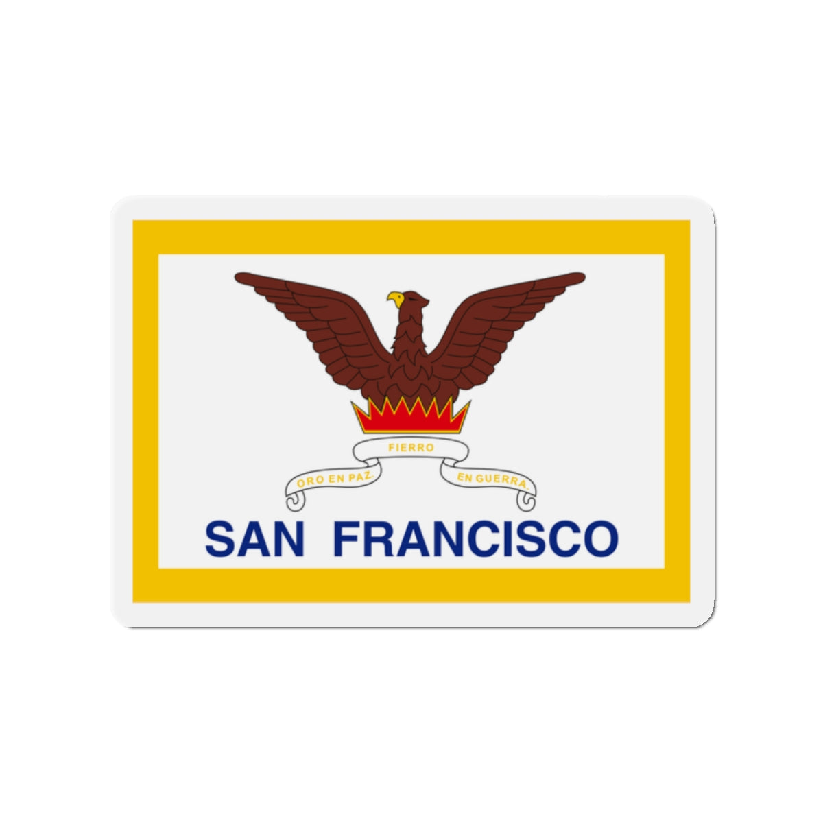 Flag of San Francisco - Die-Cut Magnet-2" x 2"-The Sticker Space