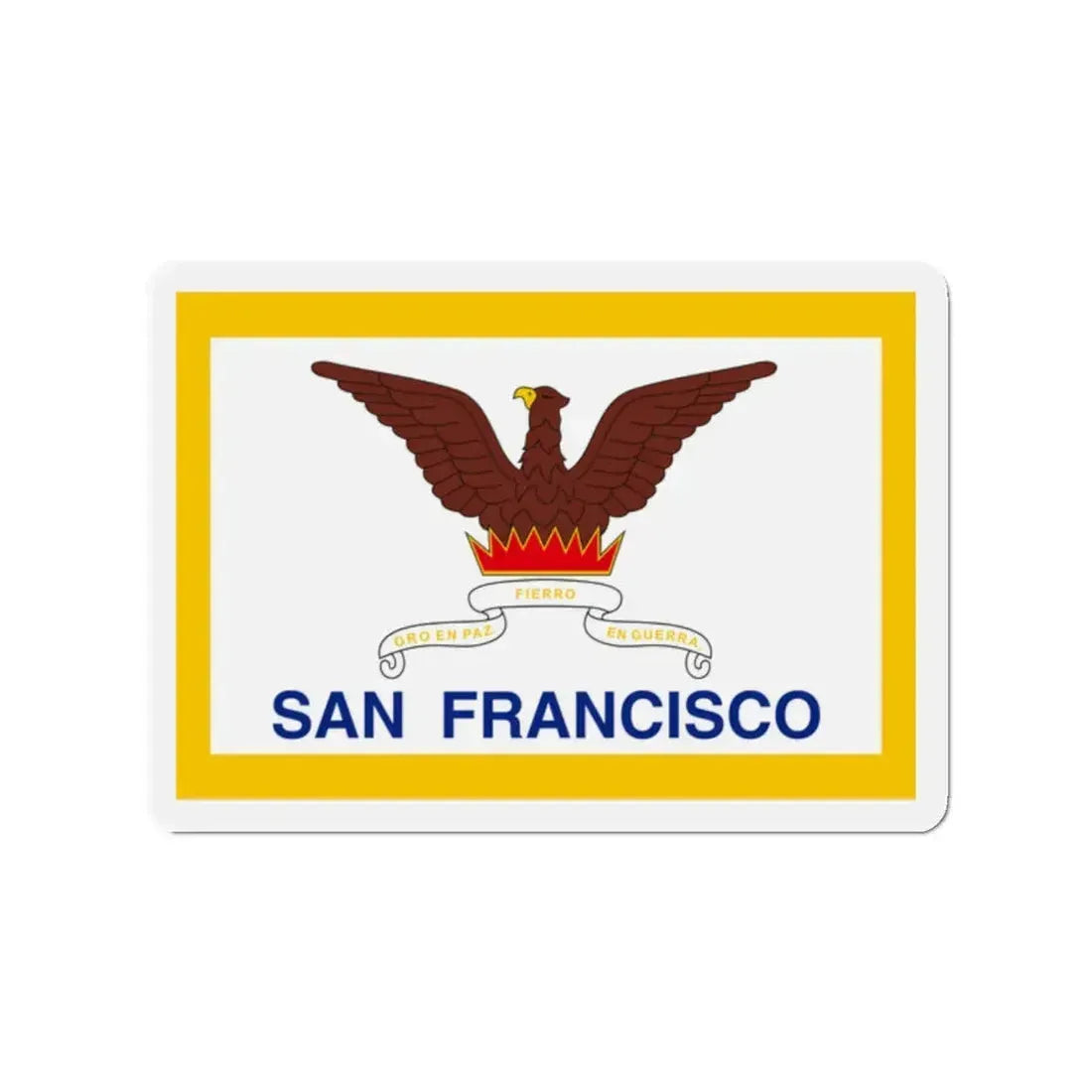 Flag of San Francisco - Refrigerator Magnet 2 Inch - The Sticker Space