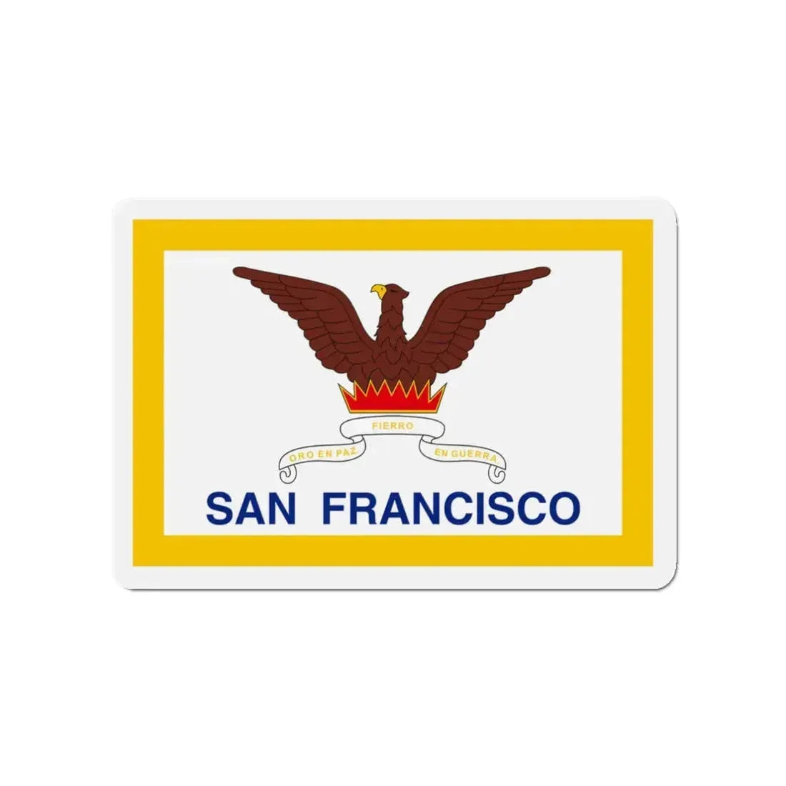 Flag of San Francisco - Refrigerator Magnet 3 Inch - The Sticker Space